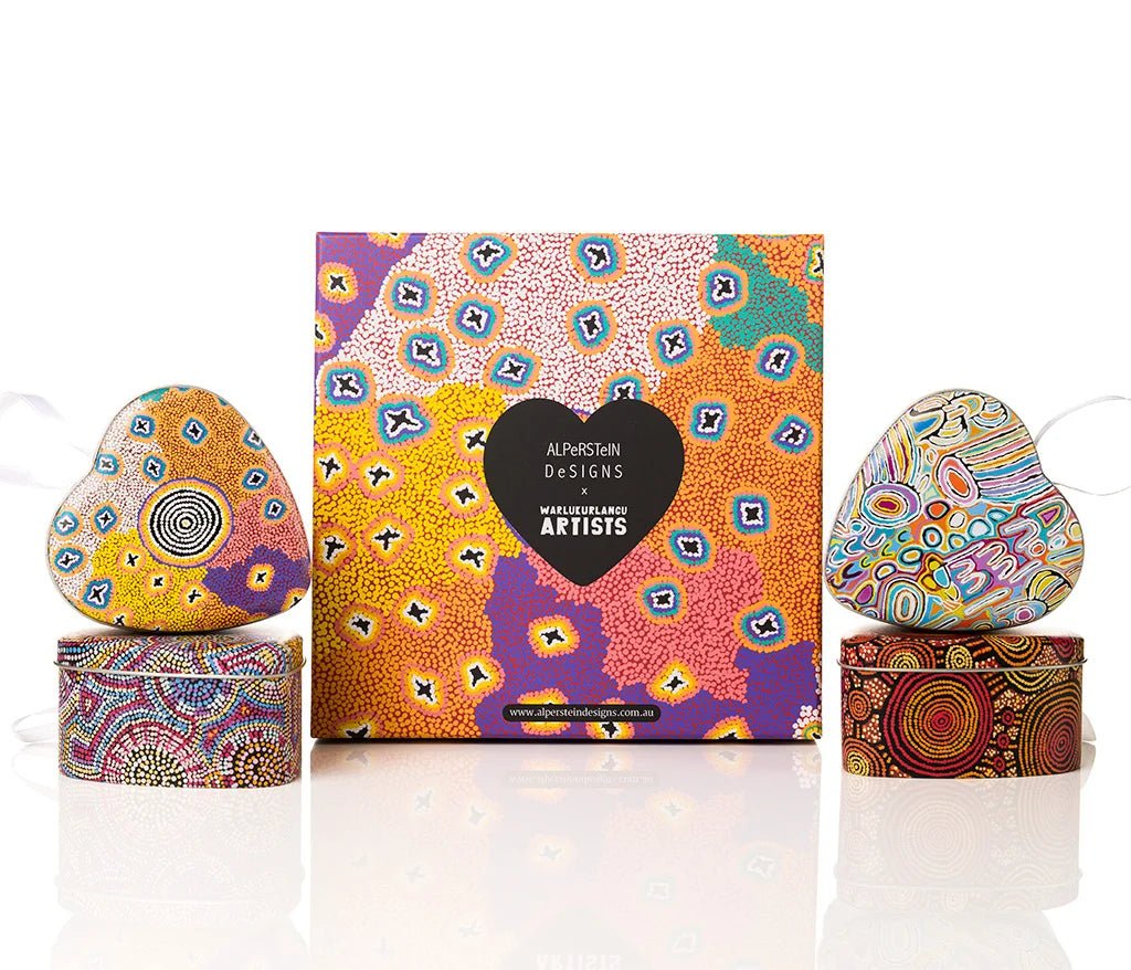 Alperstein Designs - 4 Pack Heart Shaped Tins