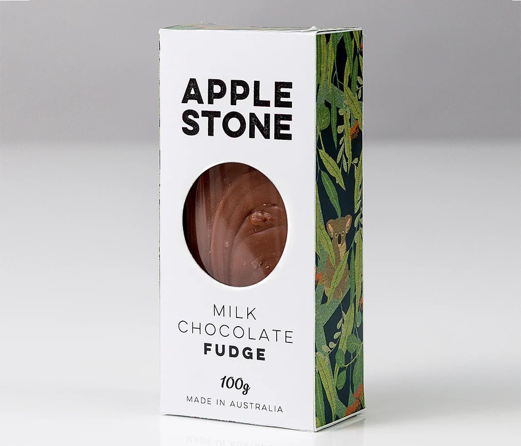 Alperstein DesignsAlperstein Designs Applestone Milk Chocolate Fudge 100g same day gift delivery melbourne