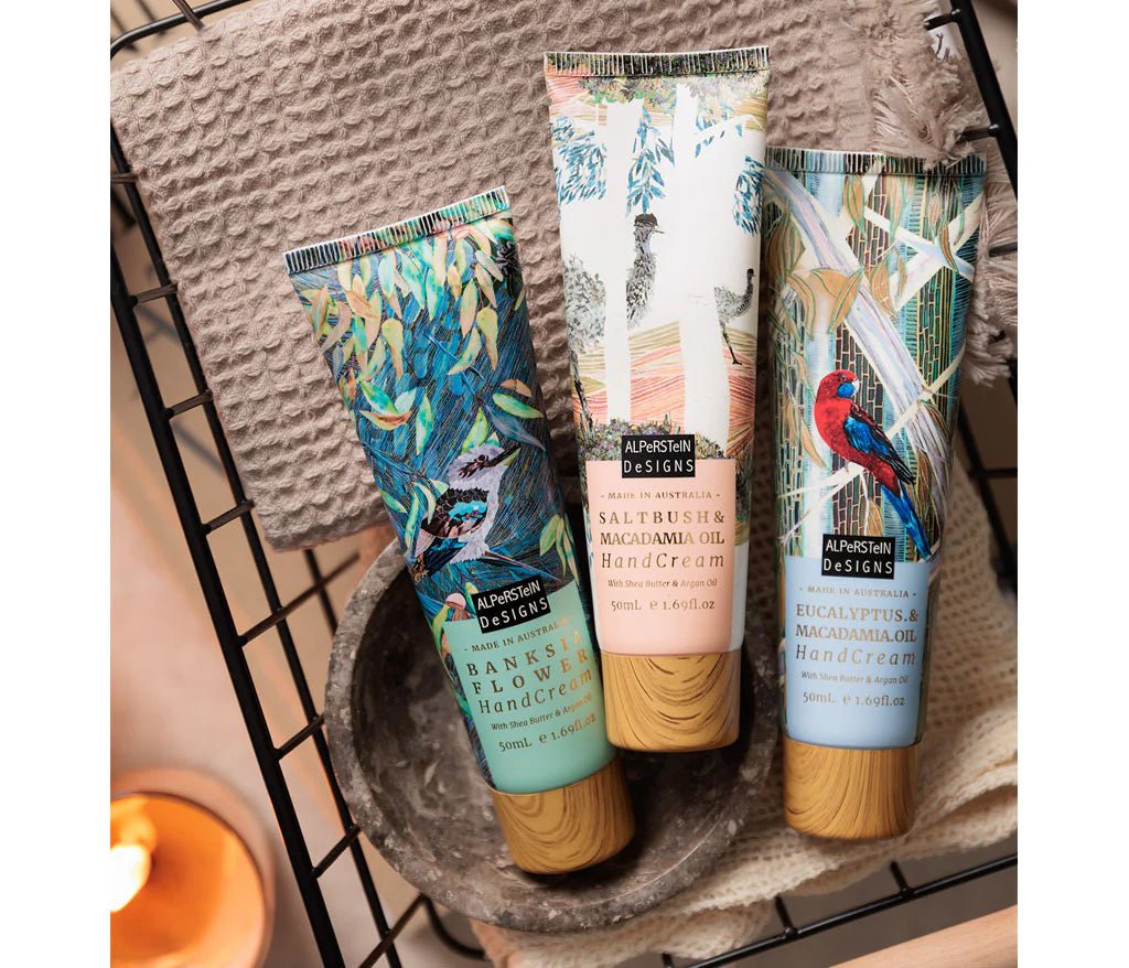 Alperstein DesignsAlperstein Designs Handcream Trio - Saltbush, Banksia, Eucalyptus same day gift delivery melbourne