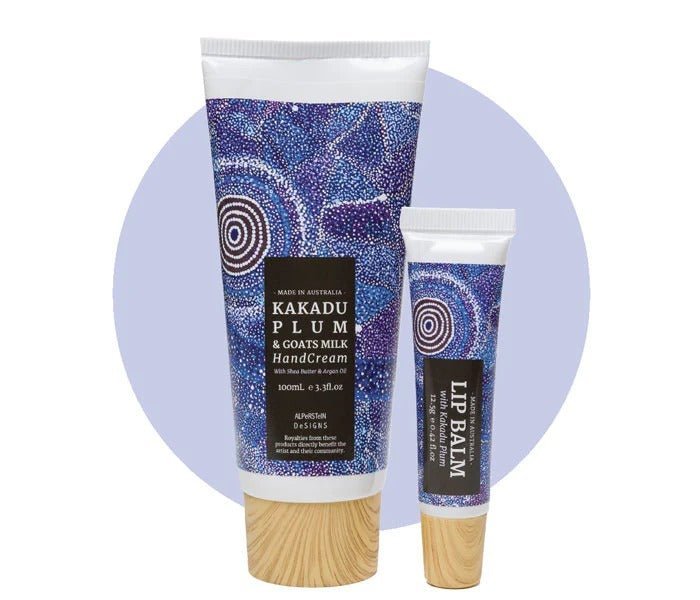 Alperstein DesignsAlperstein Designs Kakadu Plum Hand Cream & Lip Balm Set same day gift delivery melbourne