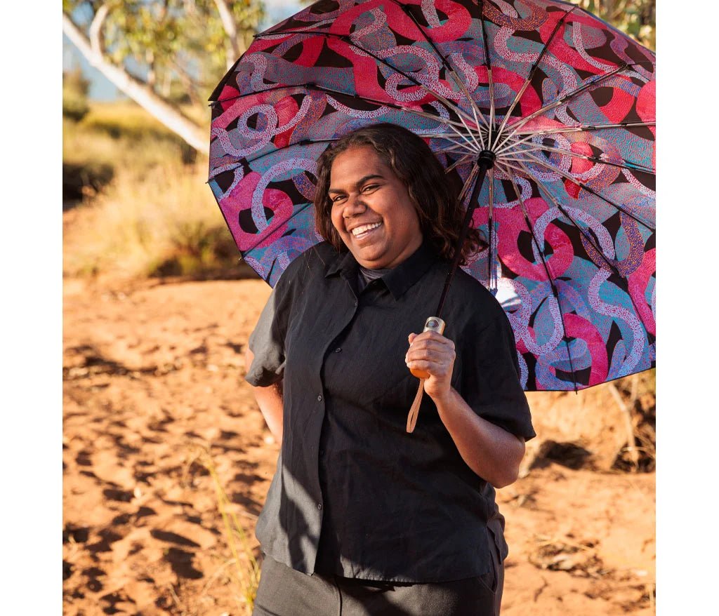 Alperstein Designs - Vanetta Hudson Fold Up Sun Umbrella