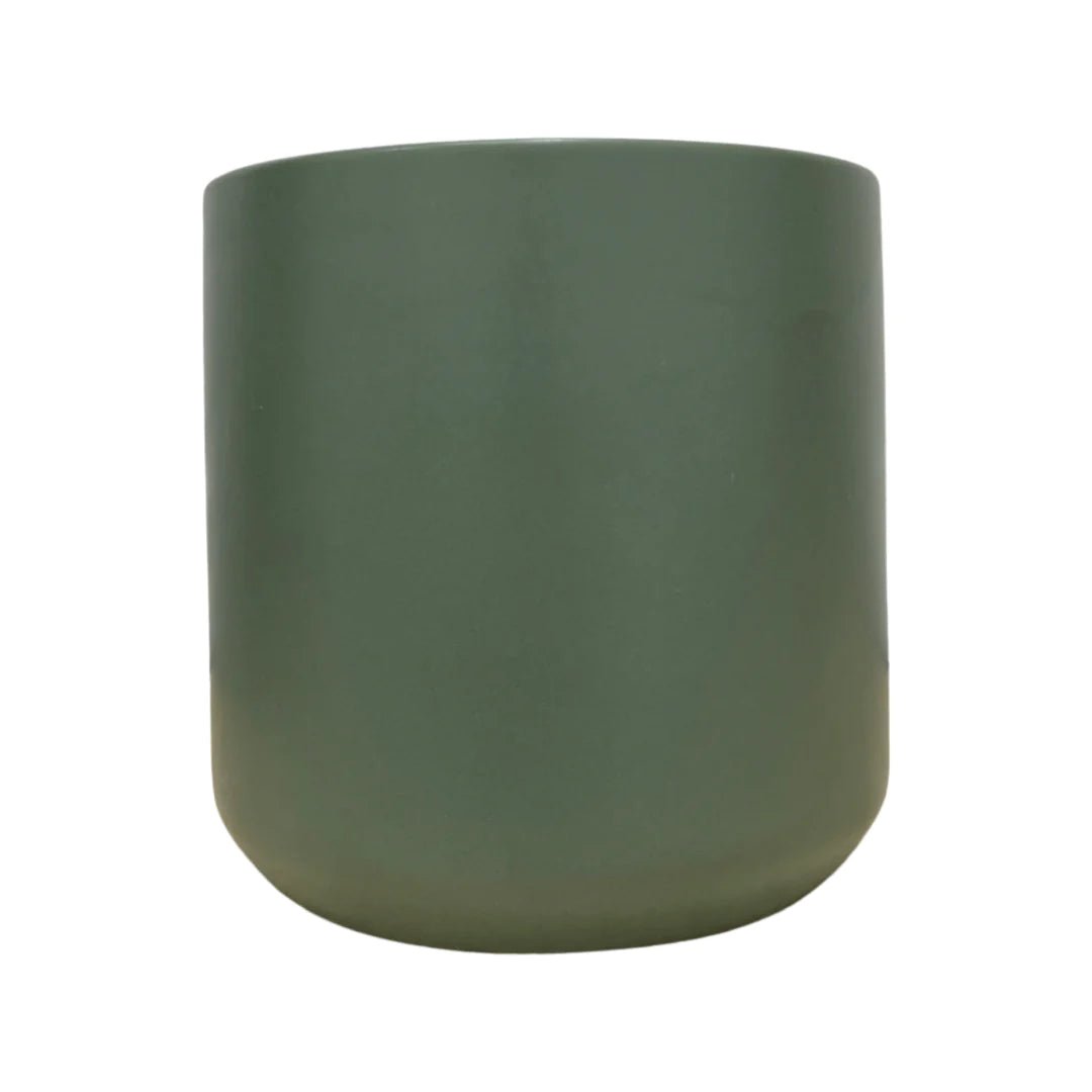 Dans PlantsCeramic pot oblique dark green - 120mm #same day gift delivery melbourne#