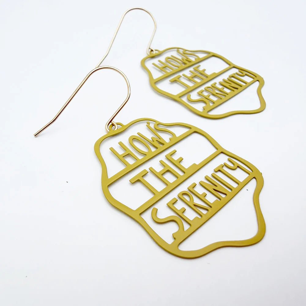 Denz + coDENZ Hows The Serenity Earrings in Mustard same day gift delivery melbourne