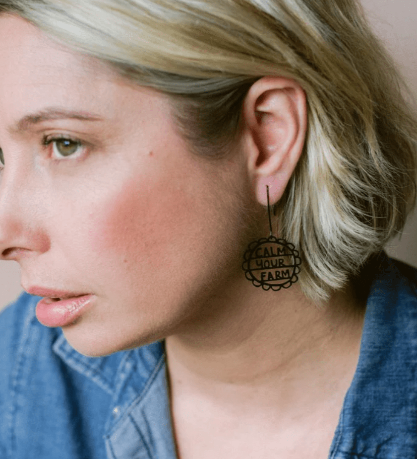 DENZ Mini Calm Your Farm dangles in Black same day gift delivery melbourne