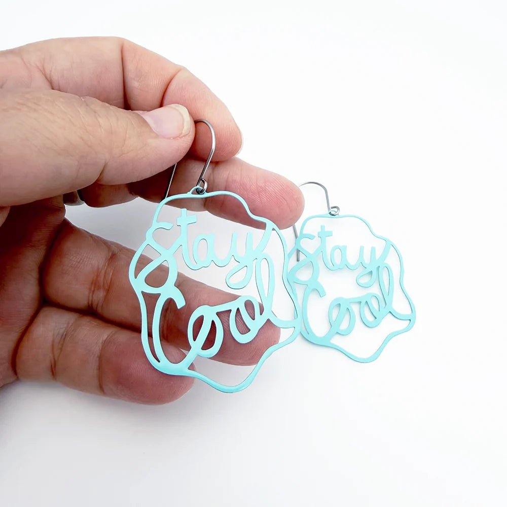 Denz + coDENZ Stay Cool Earrings in Mint Blue same day gift delivery melbourne