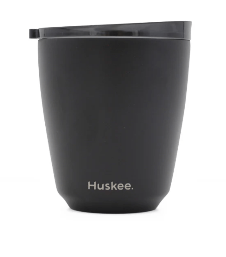 HuskeeHuskee Reusable Stainless Steel Coffee Cup (Ceramic lined) with Stopper Lid 8 Oz or 12 Oz same day gift delivery melbourne