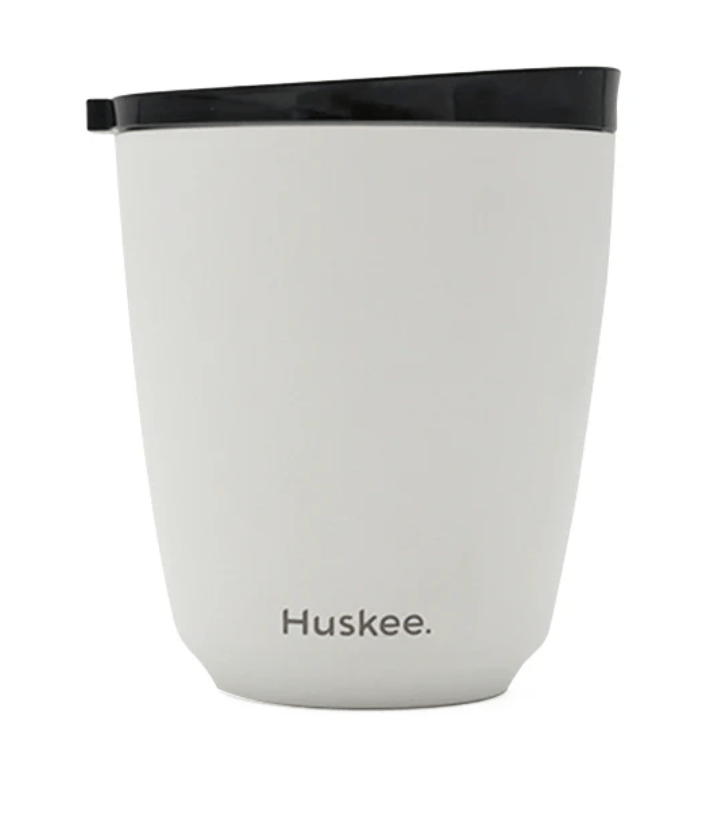 HuskeeHuskee Reusable Stainless Steel Coffee Cup (Ceramic lined) with Stopper Lid 8 Oz or 12 Oz same day gift delivery melbourne