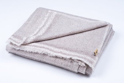 Nine YaksNine Yaks Caramel Patterned Weave Chunky Cashmere Throw same day gift delivery melbourne