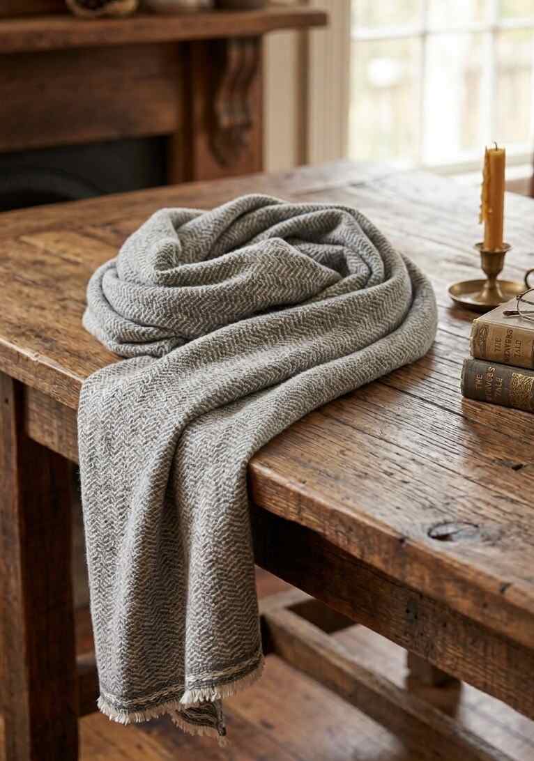 Nine YaksNine Yaks Chunky Cashmere Throw Pattern - Charcoal same day gift delivery melbourne