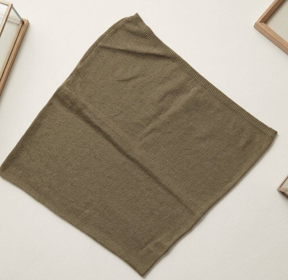 Nine YaksNine Yaks Kids Cashmere Poncho - Olive same day gift delivery melbourne