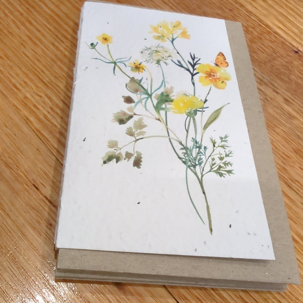 Planet Go RoundFlower Seed Card yellow (Daisy, Alyssum, Ageratum & Chamomile) #same day gift delivery melbourne#