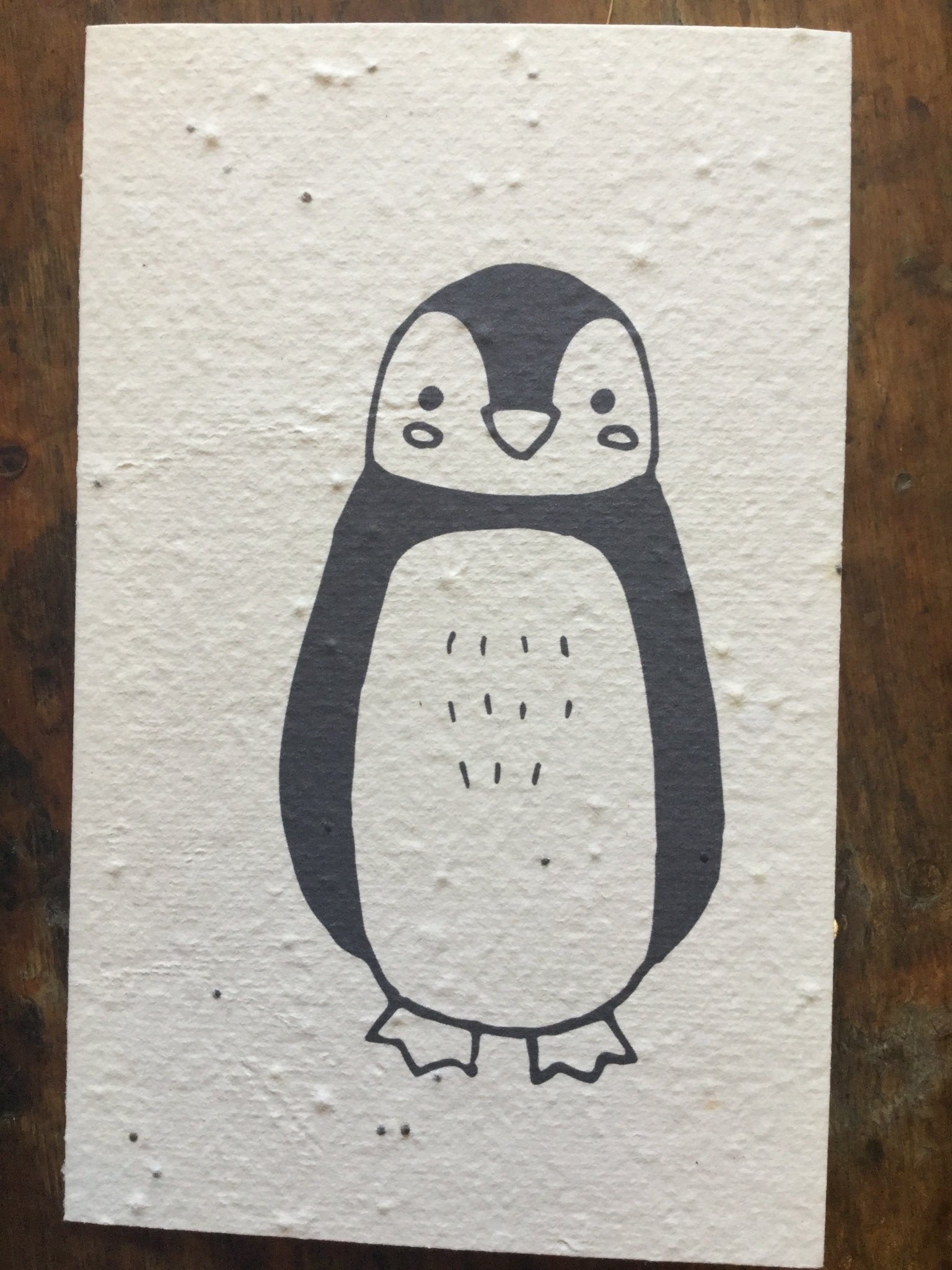 Plantable Penguin THYME Seed Card