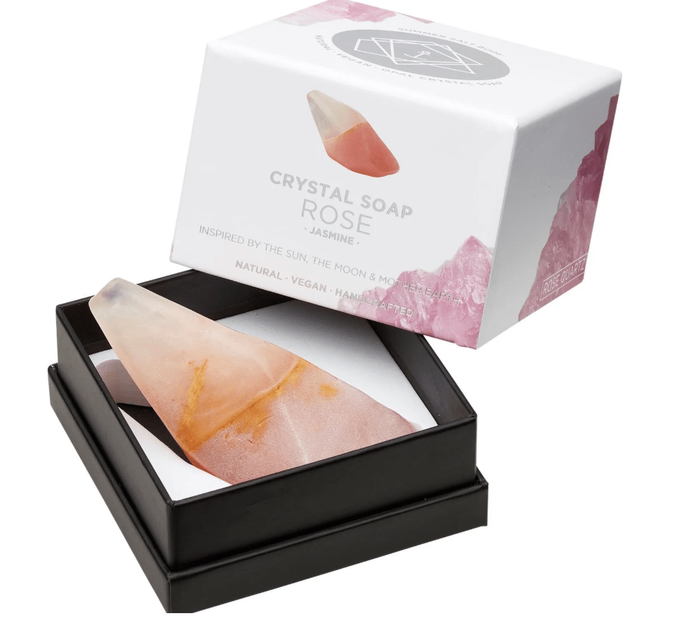 Healing & Cozy Gift Set Rose Quartz Soap