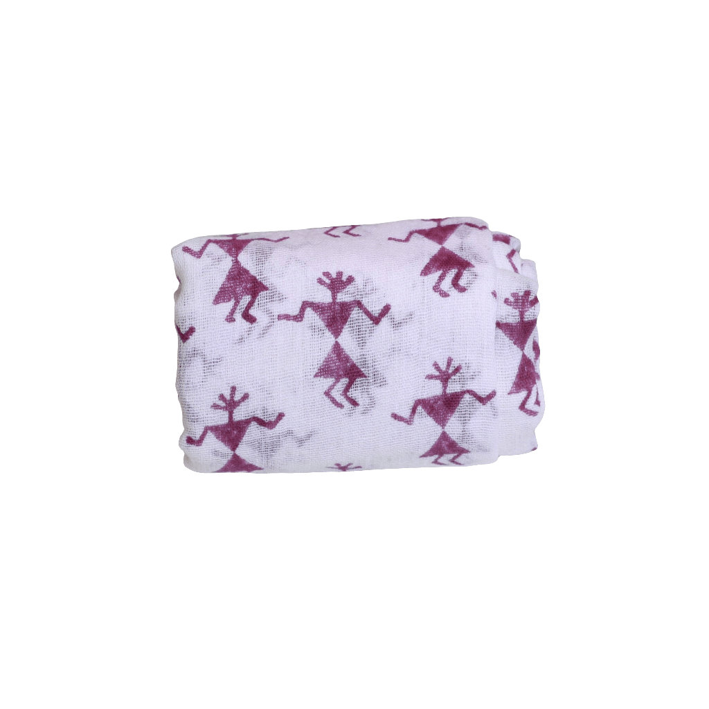 PookipoigaNine Yaks Aztec Block Print Cotton Scarf same day gift delivery melbourne