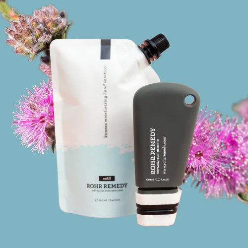 Rohr RemedyRohr Remedy Kunzea + Pineapple Hand Sanitiser - L Eco Pouch 250g + FREE refill tube same day gift delivery melbourne