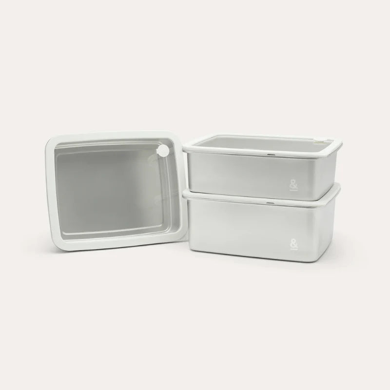 Seed and Sprout CoSeed & Sprout Rectangle Stainless Steel and Glass Containers | 3pk same day gift delivery melbourne