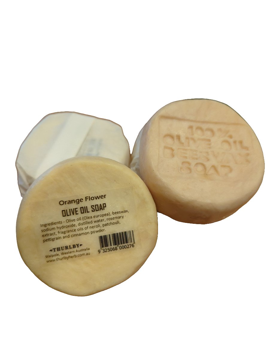 Thurlby Herb Farm Olive Oil Beeswax Soap Stone - Orange Flower