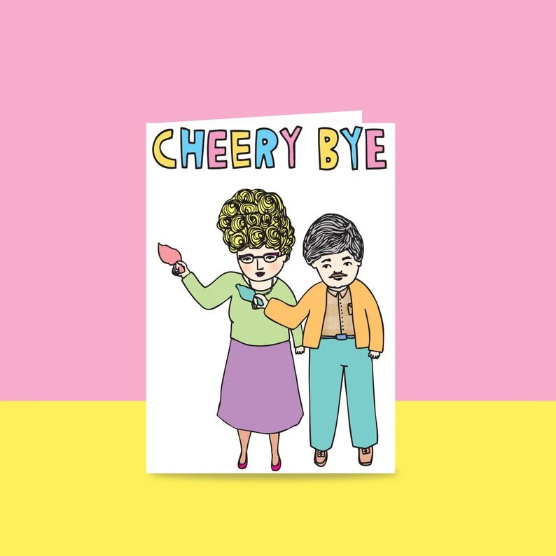 Able and Game Cheery Bye, cute goodbye card