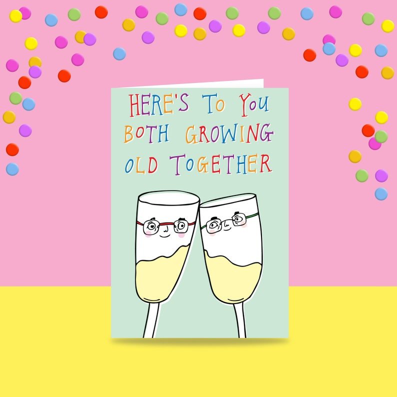 Able and GameAble and Game Here's To You Both Growing Old Together #same day gift delivery melbourne#