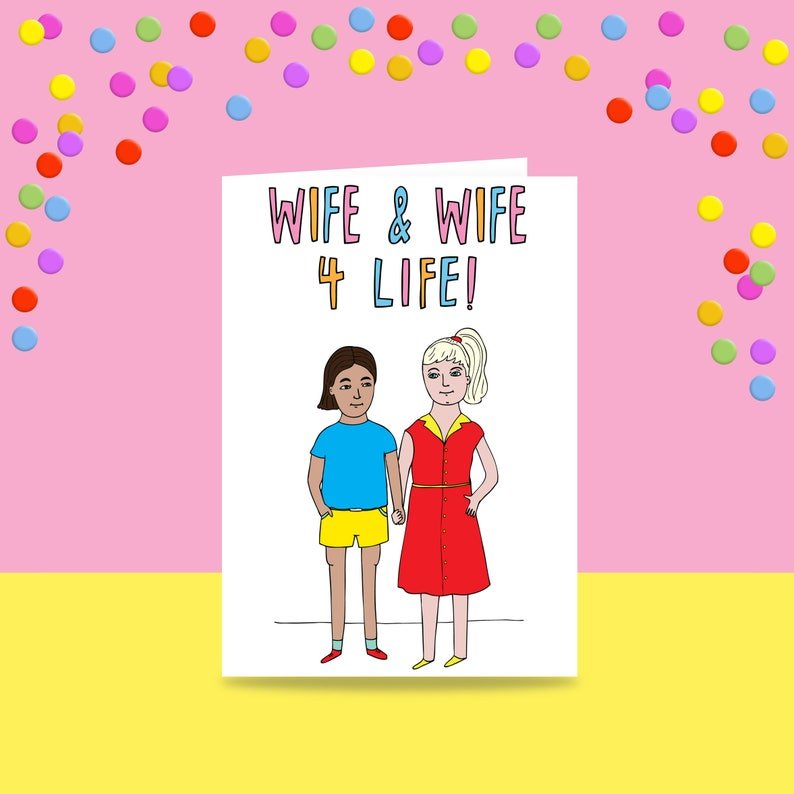 Able and Game Wife And Wife For Life card
