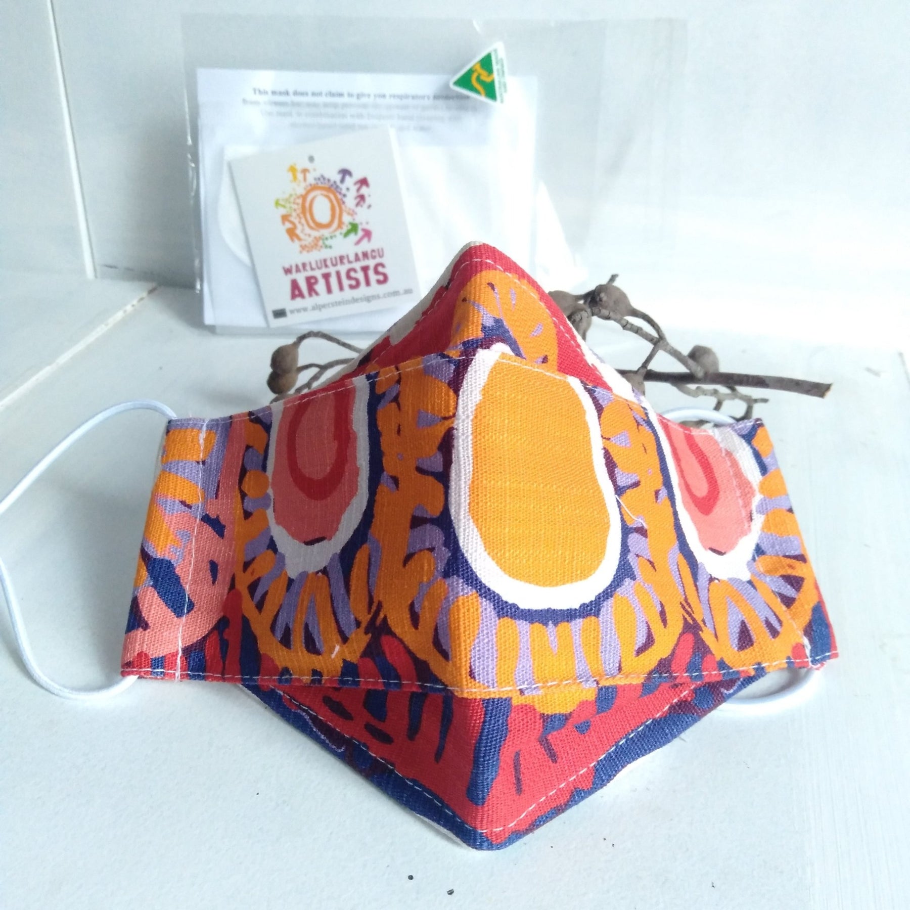 Alperstein Designs Aboriginal Art reusable Face masks