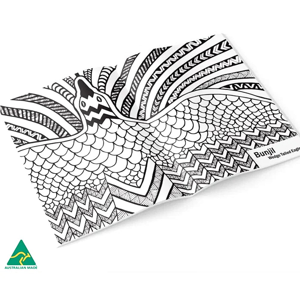 Alperstein Designs Dancing Wombat colouring book