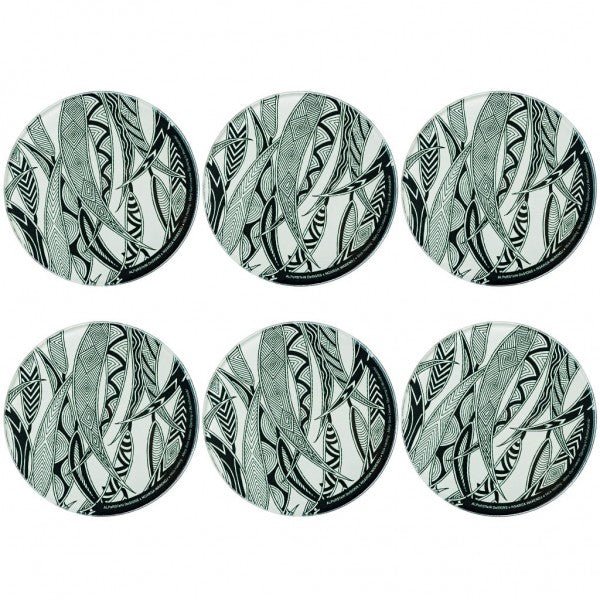 Alperstein DesignsAlperstein Designs Dancing Wombat Glass Coaster Set #same day gift delivery melbourne#