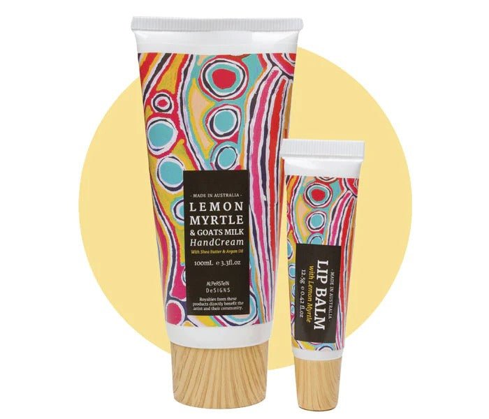 Alperstein Designs Lemon Myrtle Hand Cream & Lip Balm Set