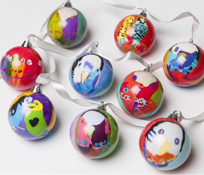 Alperstein Designs XMAS BAUBLE BUNTING - KAREN BARNES