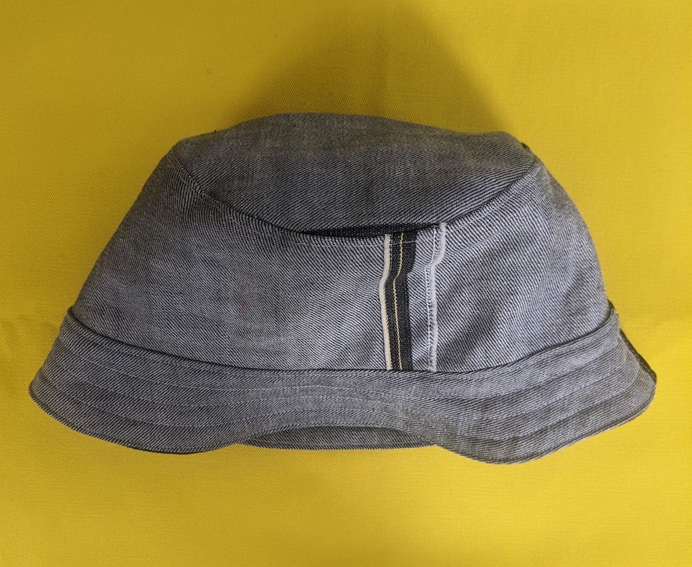 Ana Williams Bucket Reversible Hat - Denim Stripe Trim