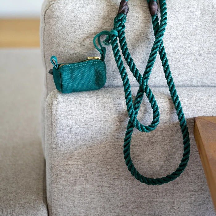 Animals In Charge Forest Green Organic Canvas Poo Bag Holder #same day gift delivery melbourne#