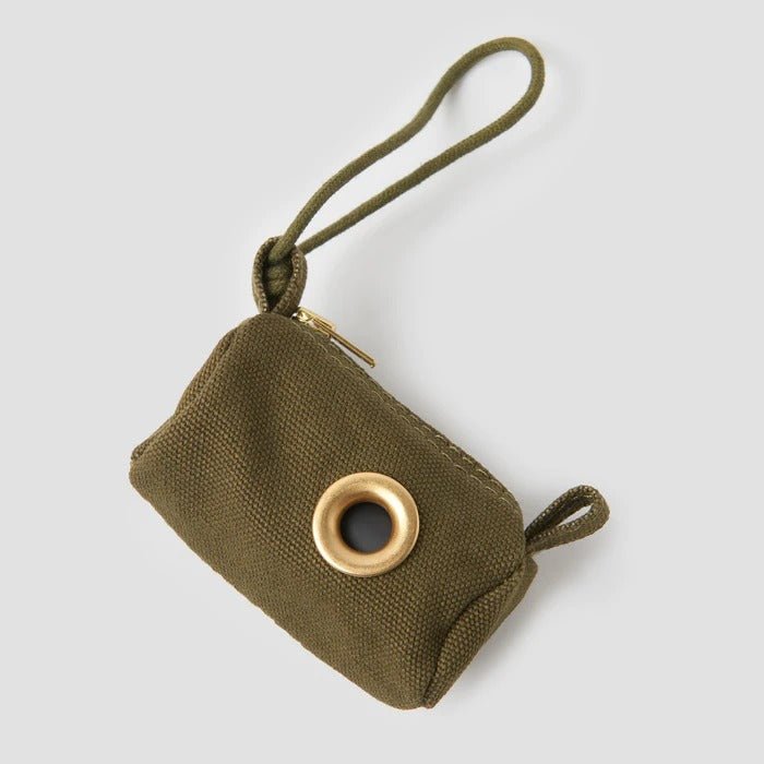 Animals In Charge Olive Organic Canvas Poo Bag Holder #same day gift delivery melbourne#