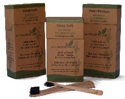 Aroha Earth Bamboo Toothbrush Charcoal