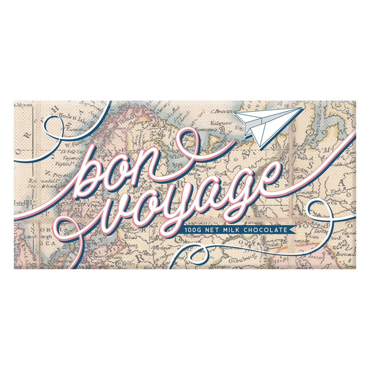 BellaBerryBellaberry Bon Voyage Map Milk Chocolate #same day gift delivery melbourne#