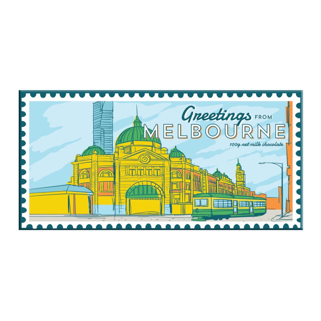 Bellaberry Greetings From Melbourne Milk Chocolate
