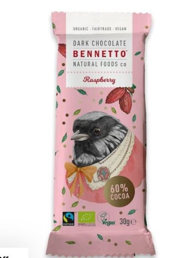 BennettosBennetto Organic Dark Chocolate Raspberries #same day gift delivery melbourne#
