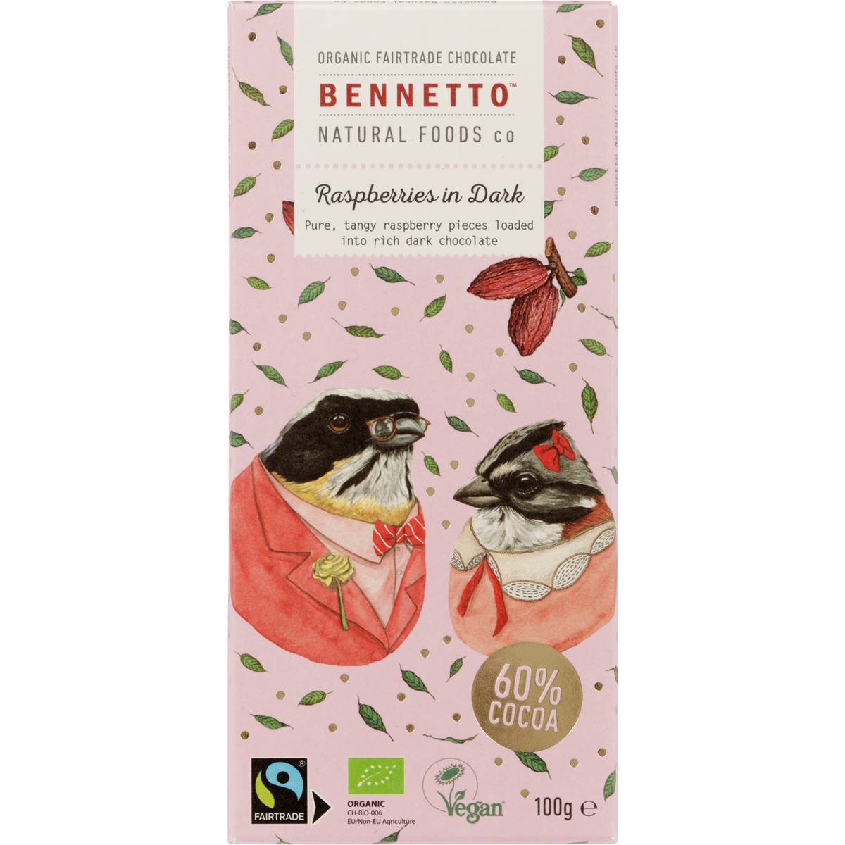 BennettosBennetto Organic Dark Chocolate Raspberries #same day gift delivery melbourne#