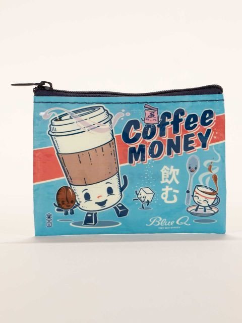 Blue Q Coffee Money Coin Purse