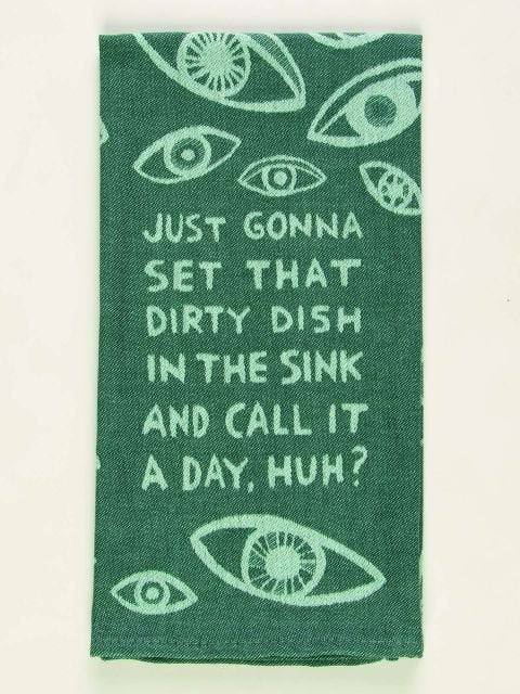 Blue Q Dish in the Sink Tea Towel