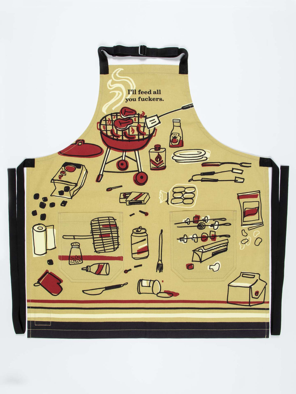 Blue Q Feed You Fuckers Apron #same day gift delivery melbourne#