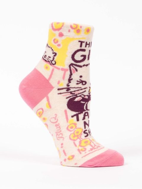 Blue Q Girl Takes No Shit Women's Ankle Socks