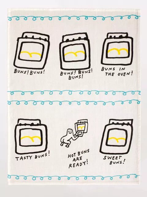Blue Q Hot Buns are Ready Tea Towel