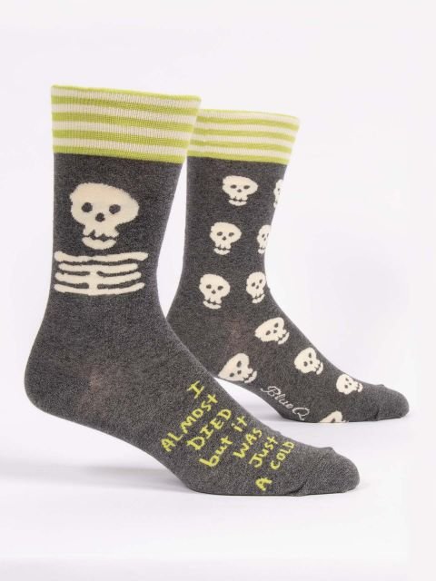 Blue Q I Almost Died Men's socks