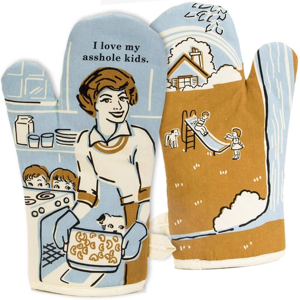 Blue Q I Love My Asshole Kids Oven Mitt