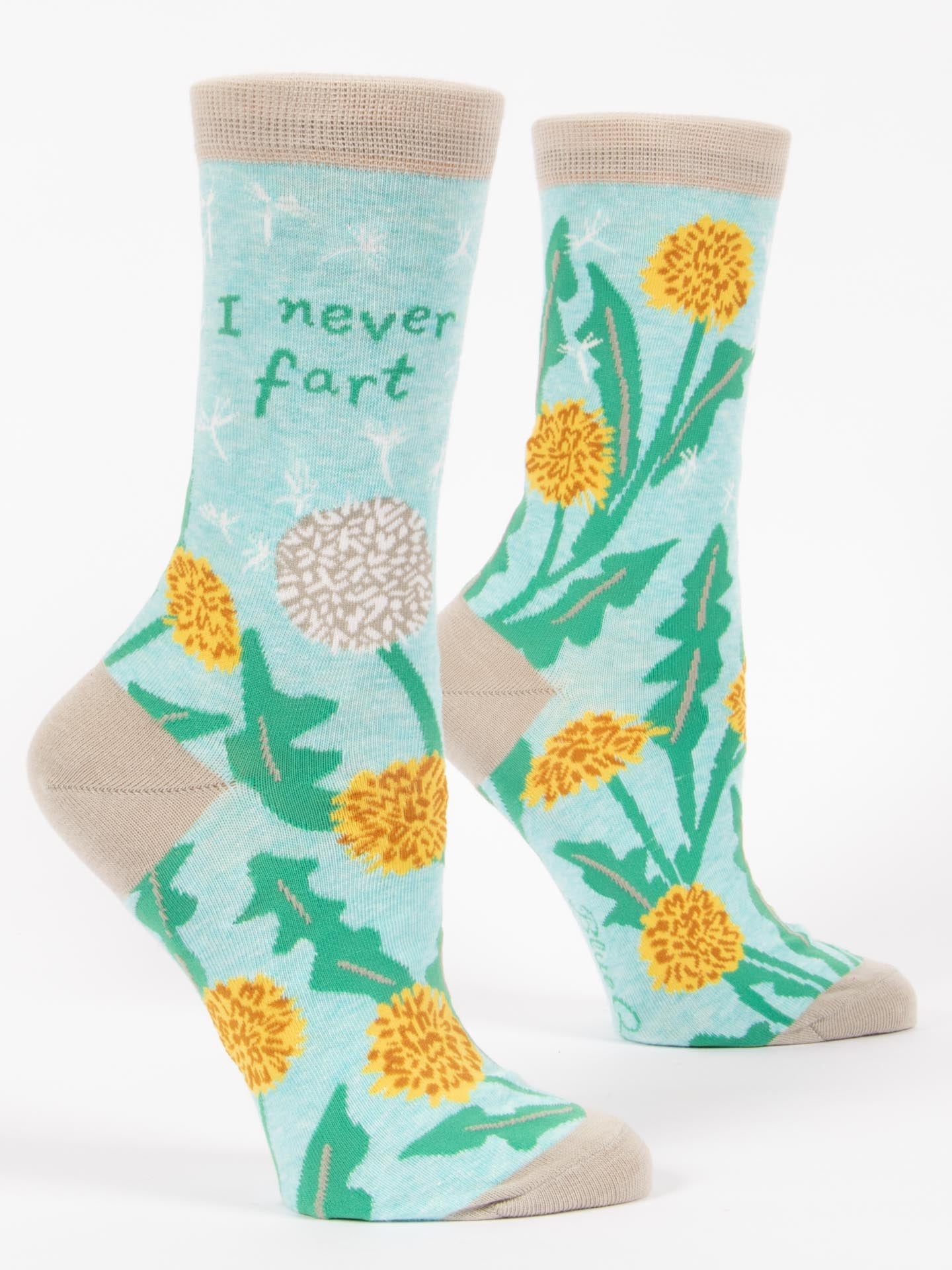 Blue Q I Never Fart Women's Crew socks
