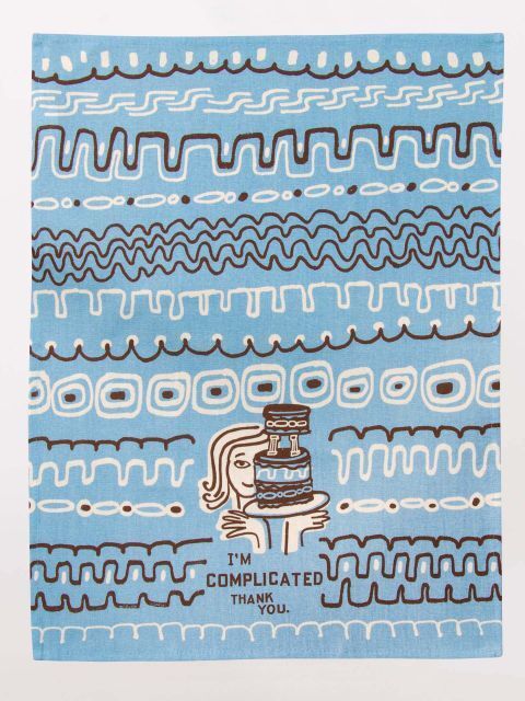 Blue Q I'm Complicated Tea Towel