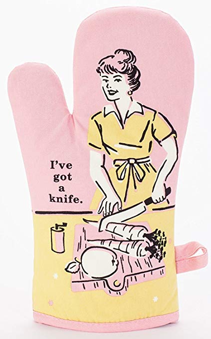 Blue QBlue Q I've Got a Knife Oven Mitt #same day gift delivery melbourne#