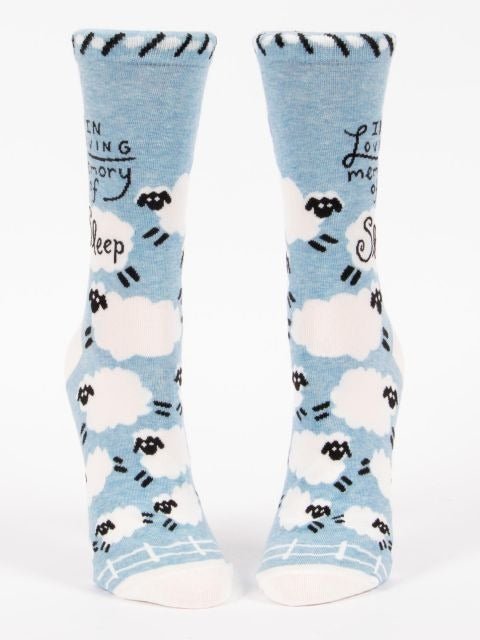 Blue Q Loving Memory of Sleep Women's Crew Socks