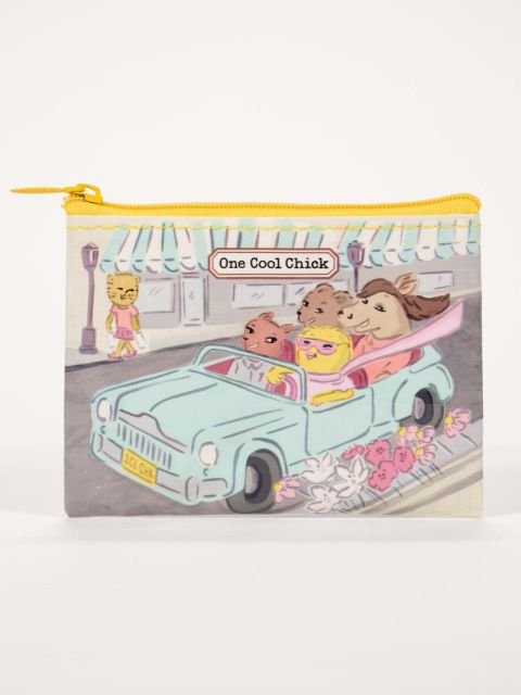 Blue Q One Cool Chick Coin Purse