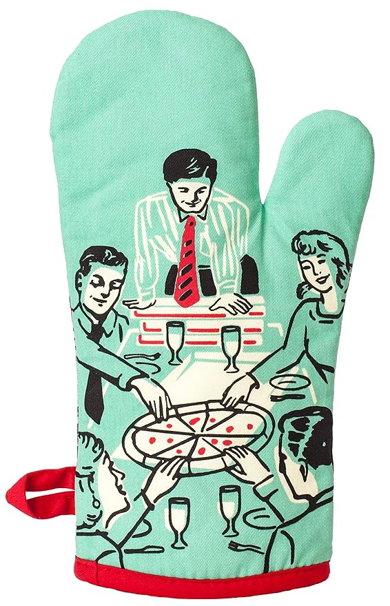 Blue Q Pizza's Here Oven Mitt